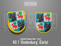 Kitsworld SAV Sticker - Luftwaffe Bomber - KG 1 'Hindenburg' (early) 